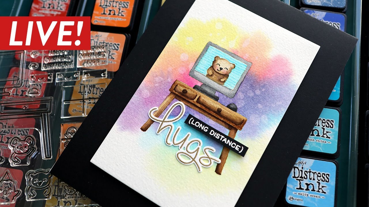 🔴 LIVE REPLAY - No-Line Watercoloring & New Lawn Fawn Release!