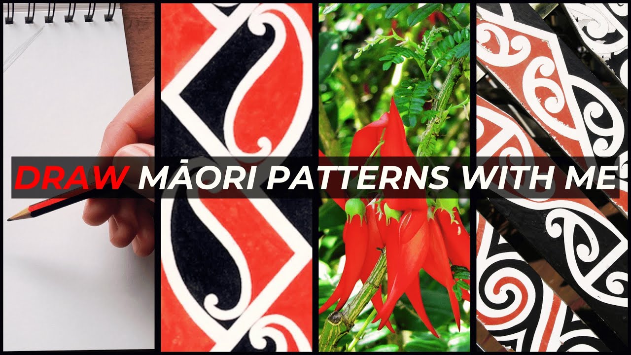 Create Your Own Māori Artwork | Kōwhai Ngutu Kākā | Step-by-Step Guide For All Levels.