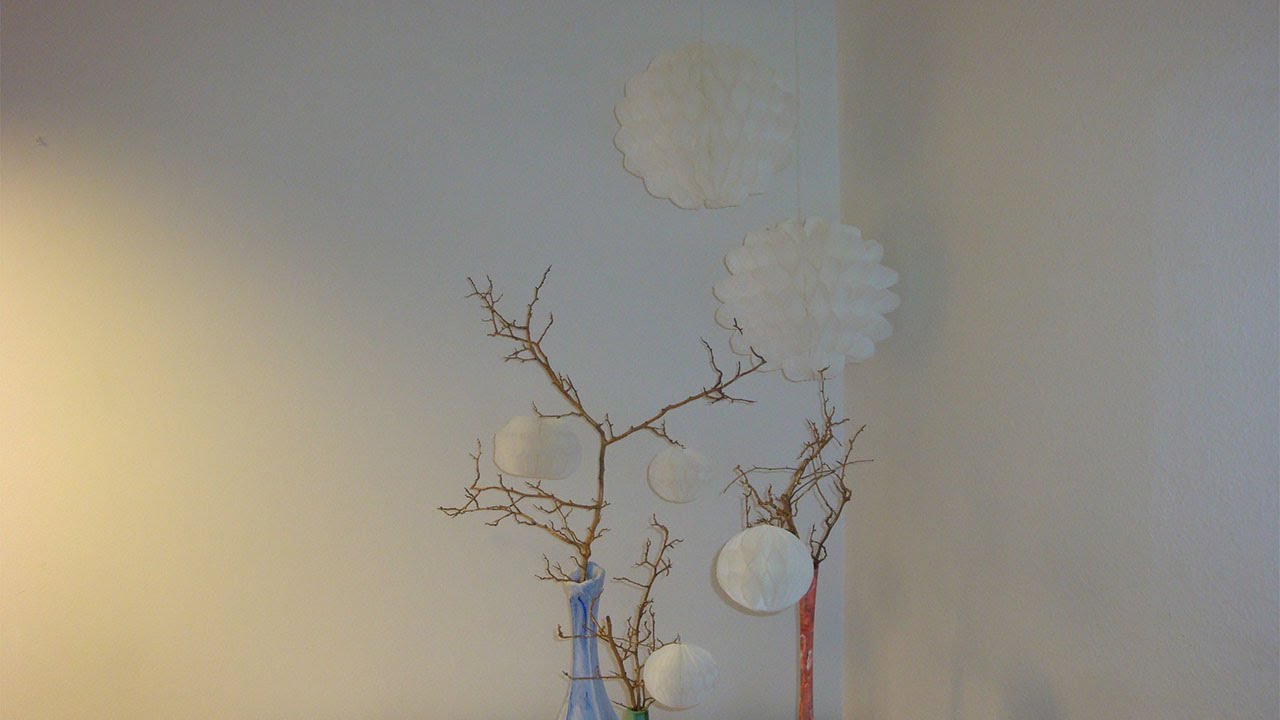 Party-Deko ❁ Wabenball selber basteln ❁ Deko Ideen mit Flora-Shop