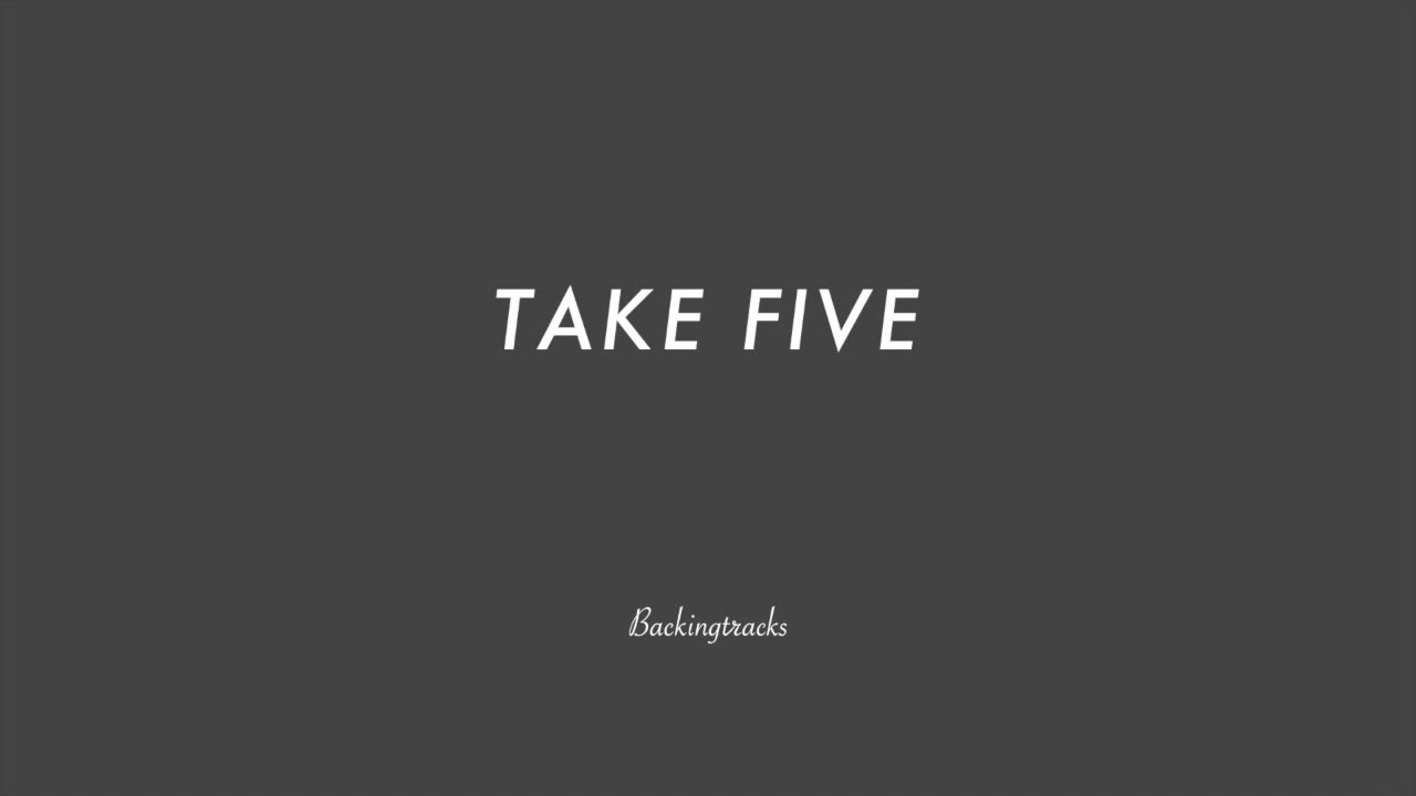 TAKE FIVE chord progression - Jazz Backing Track Play Along