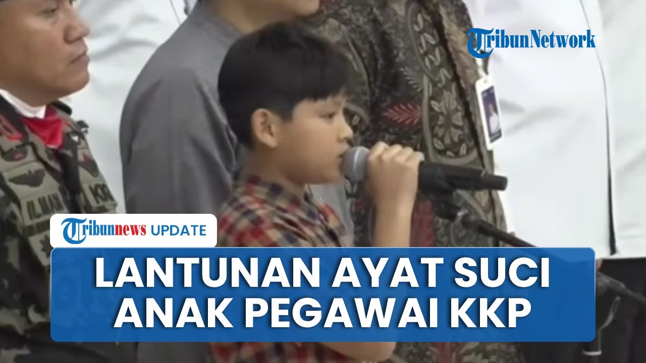 Tangis Pecah! Anak dari Pegawai KKP Korban ATR 42-500 Lantunkan Ayat Suci di Samping Peti sang Ayah