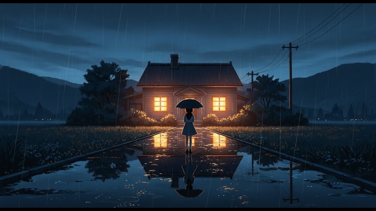 A Quiet Love Story Told by Rain 🌧️ | Ghibli-Inspired 2D Animation