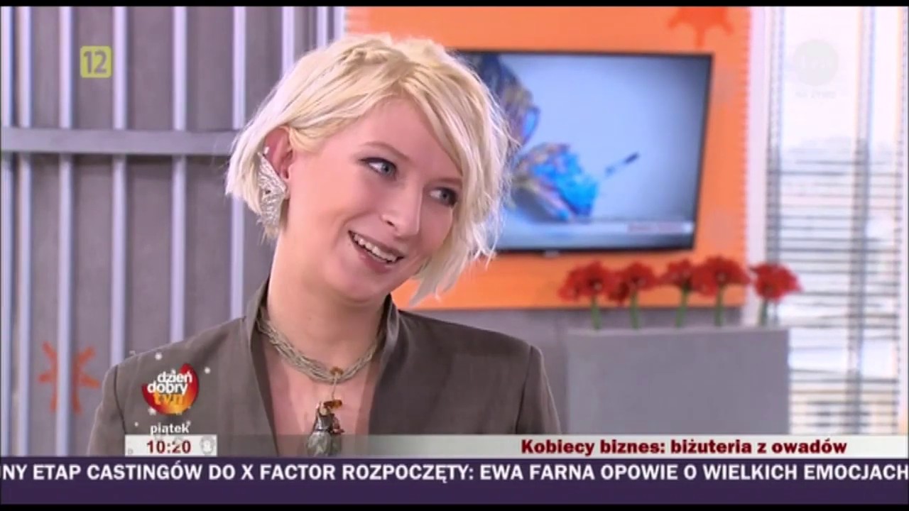 Wywiad w TV z Iwoną Tamborską o biżuterii z owadów