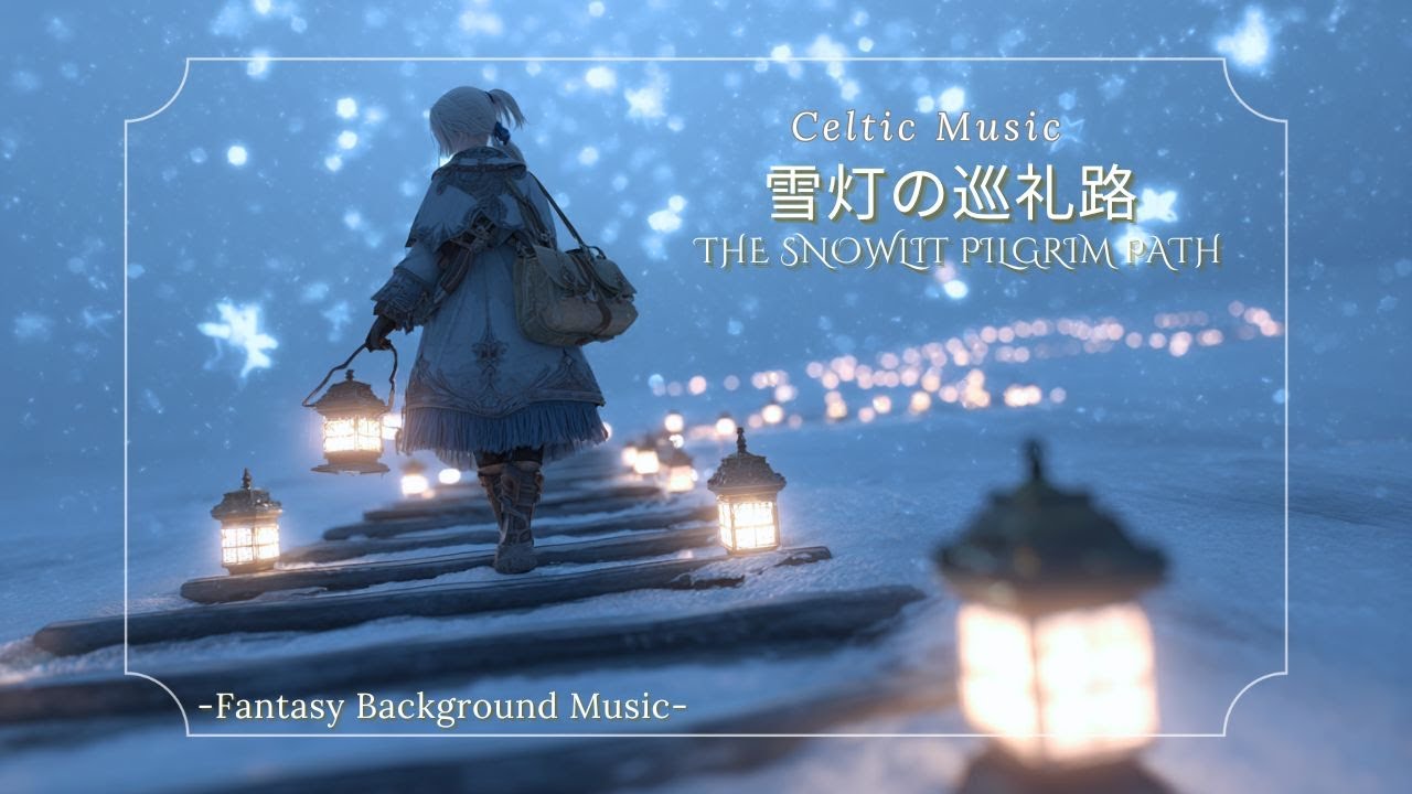 【ケルト音楽/Celtic Music】雪灯の巡礼路 – The Snowlit Pilgrim Path（作業用・睡眠用・勉強用）