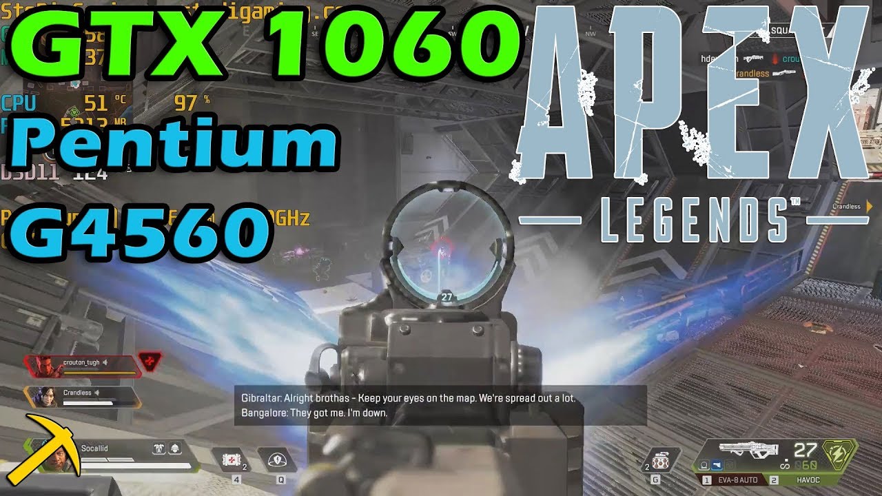 Apex Legends On GTX 1060 & G4560 Low Settings - Repurposing A Mining Rig