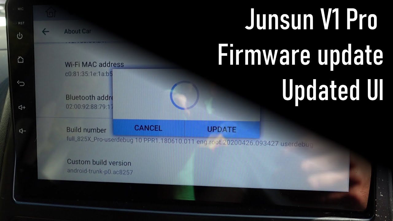 Обновление прошивки Junsun V1 Pro, новый пользовательский интерфейс