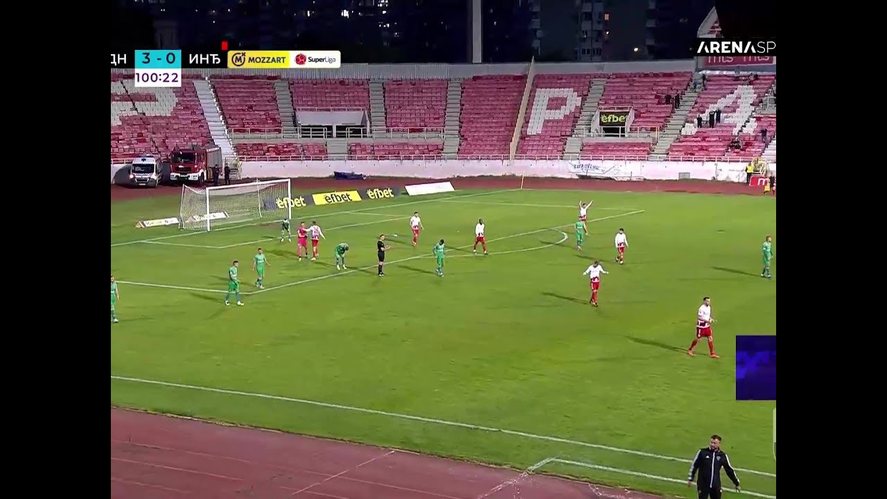 BARAŽ ZA POPUNU MOZZART BET SUPERLIGE (drugi meč): Radnički Niš - Inđija 3:0 / 04.06.2023.