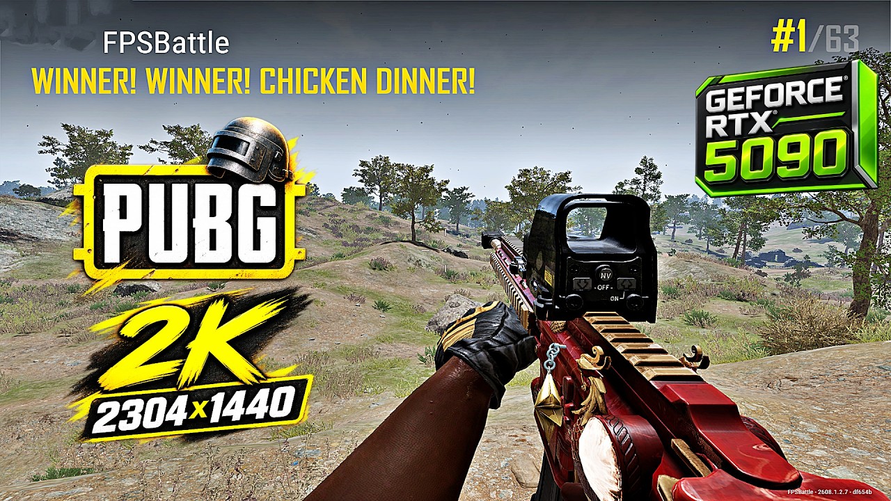 PUBG Best 2K Game Settings: 2304x1440 Stretched Res & Graphics for Best FPS & Visibility - RTX 5090