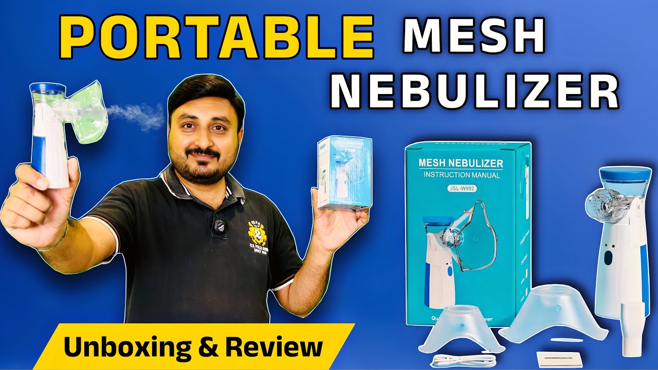 Mesh Nebulizer How to Use | Unboxing & Review in Hindi | Portable Nebulizer for Kids & Adults