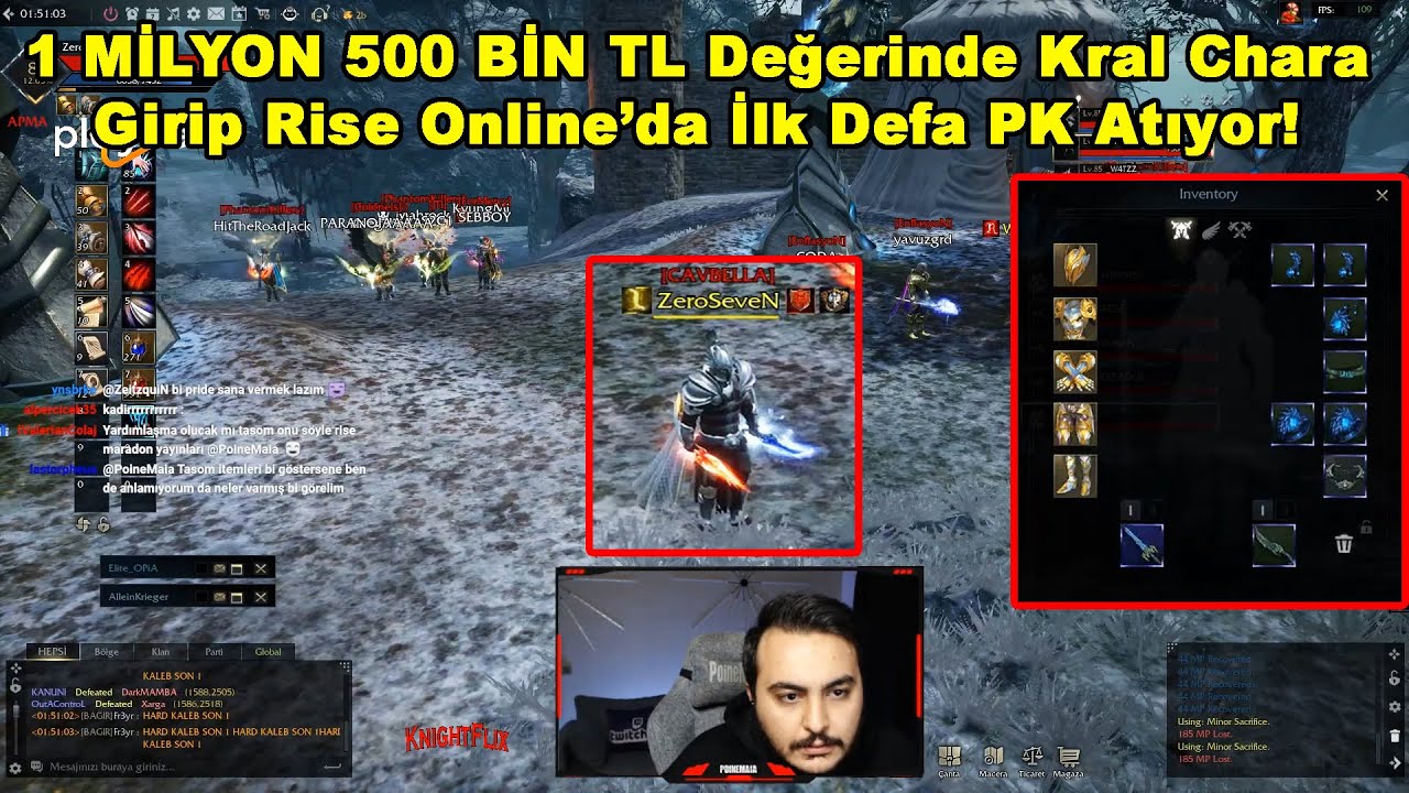 PoineMaia - Rise Online Başlıyor! Oyunun En Değerli Asasına Girip İlk Defa PK Atıyor! | Rise Online