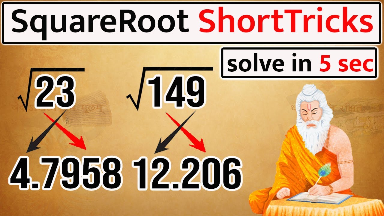Imperfect Number Square Root Trick | Square Root Trick | How to Find #squareroot #tricks