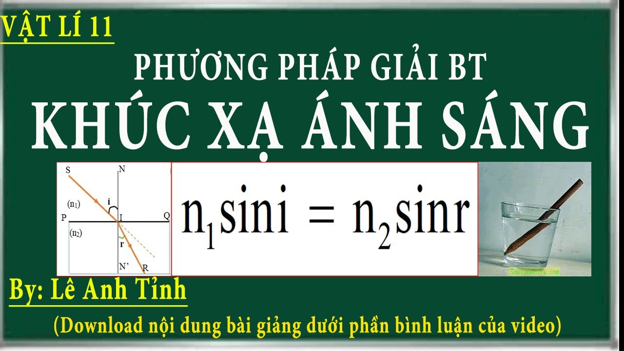 Phương pháp giải các dạng bài tập định luật khúc xạ ánh sáng