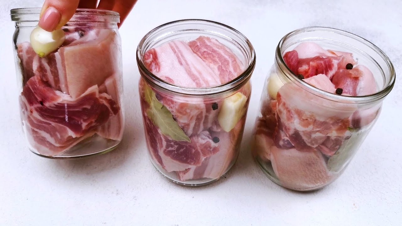 Ich lege Fleisch in ein Glas und bekomme eine k&ouml;stliche Fleisch Vorspeise # 67