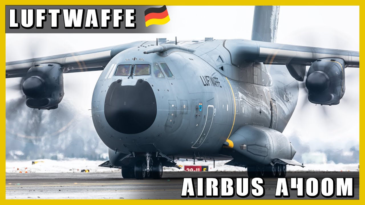 MASSIVE GERMAN AIR FORCE A400M ATLAS 🇩🇪 | UP-CLOSE RAMP VIEW