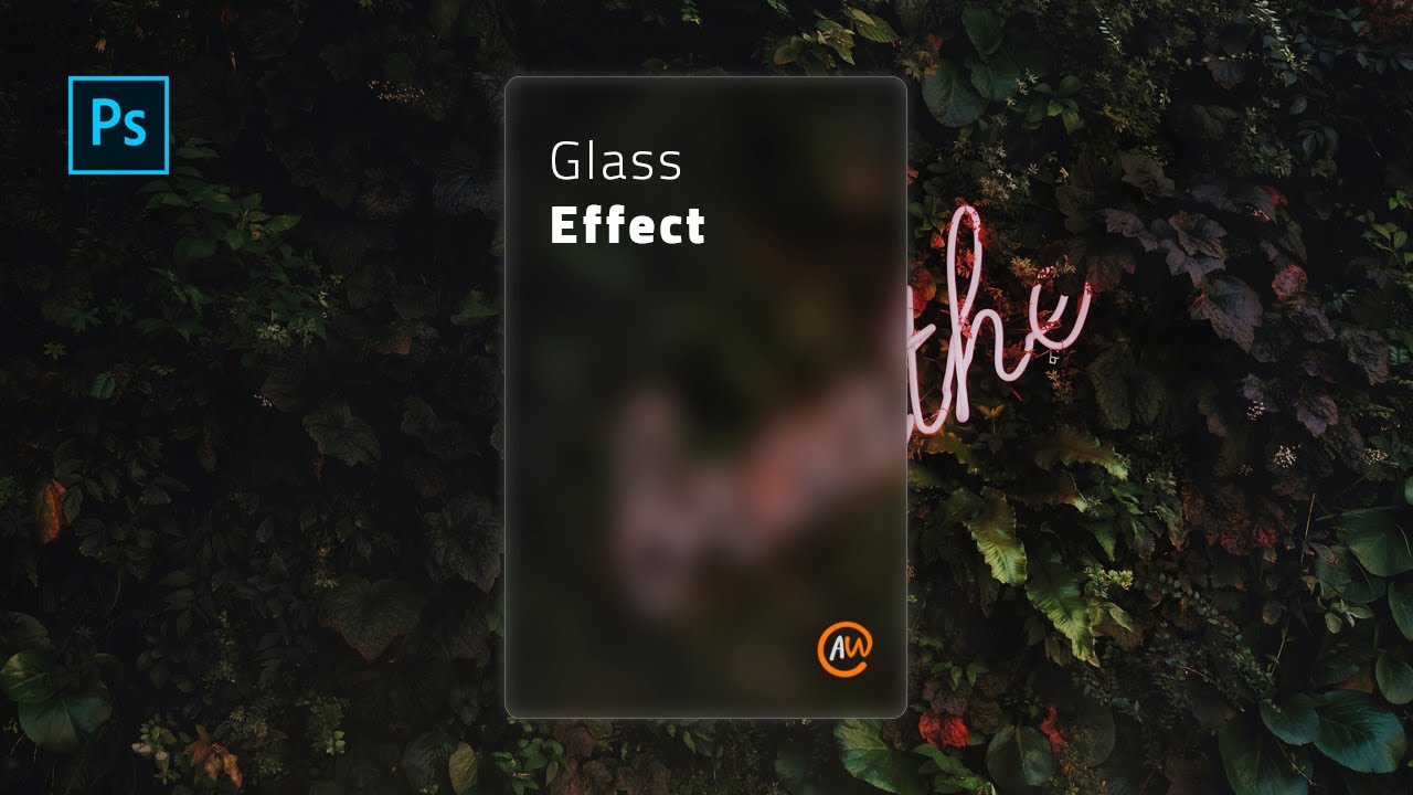 شرح عمل تأثير الزجاج فى الفوتوشوب | Glass Effect - Photoshop Tutorial