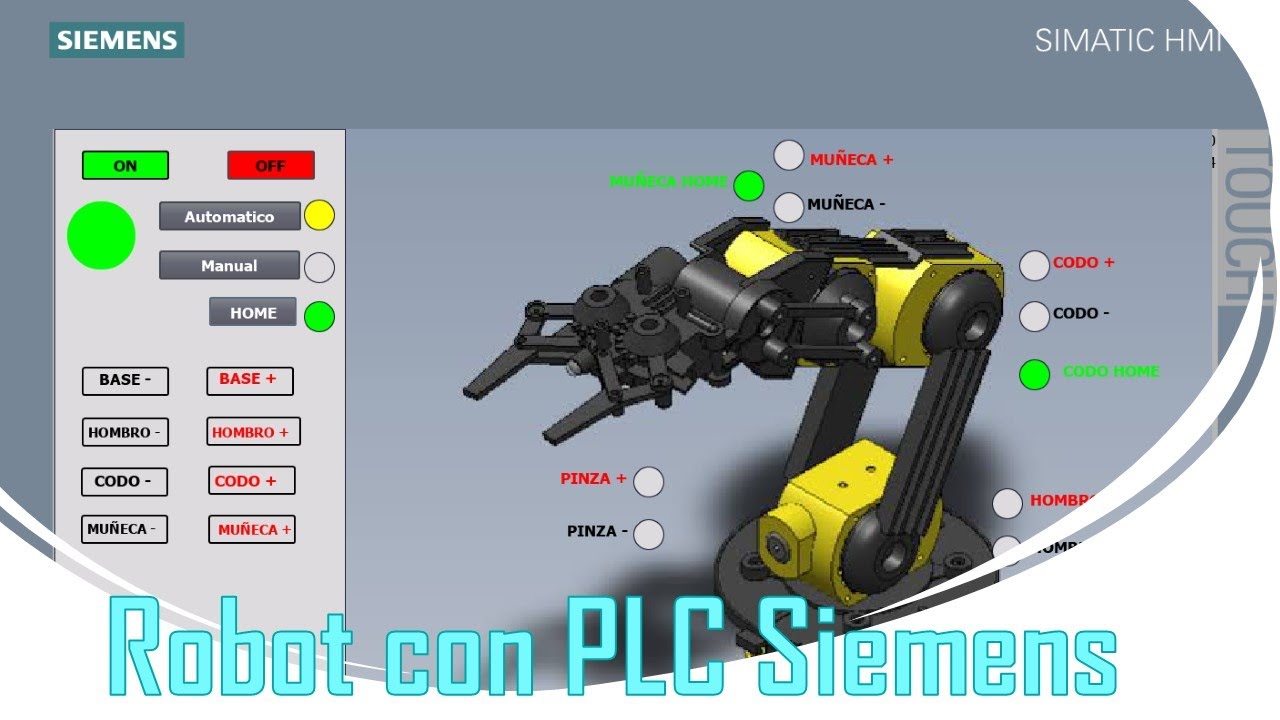 Proyecto de Robot con PLC SIEMENS y Tia Portal