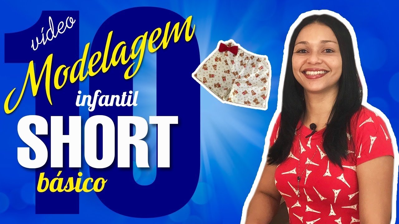 COMO FAZER UM SHORT INFANTIL DE FORMA RÁPIDA - MODELAGEM || LEXANDRA MENDONÇA