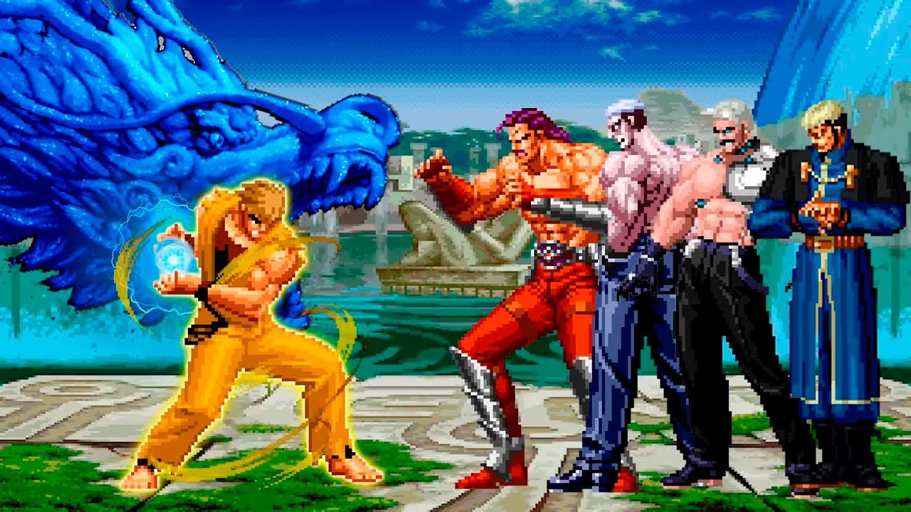 [KOF Mugen] God Ryo vs Bosses Team