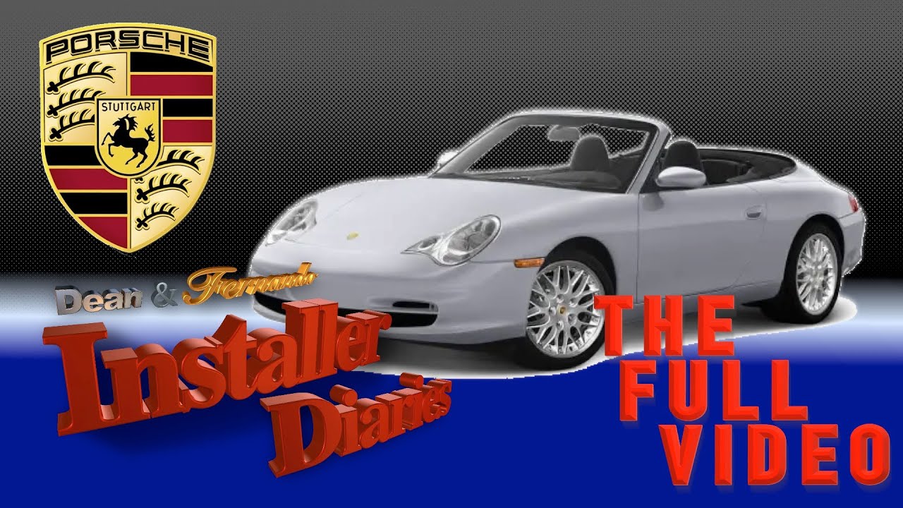 older Porsche 911 full car stereo install