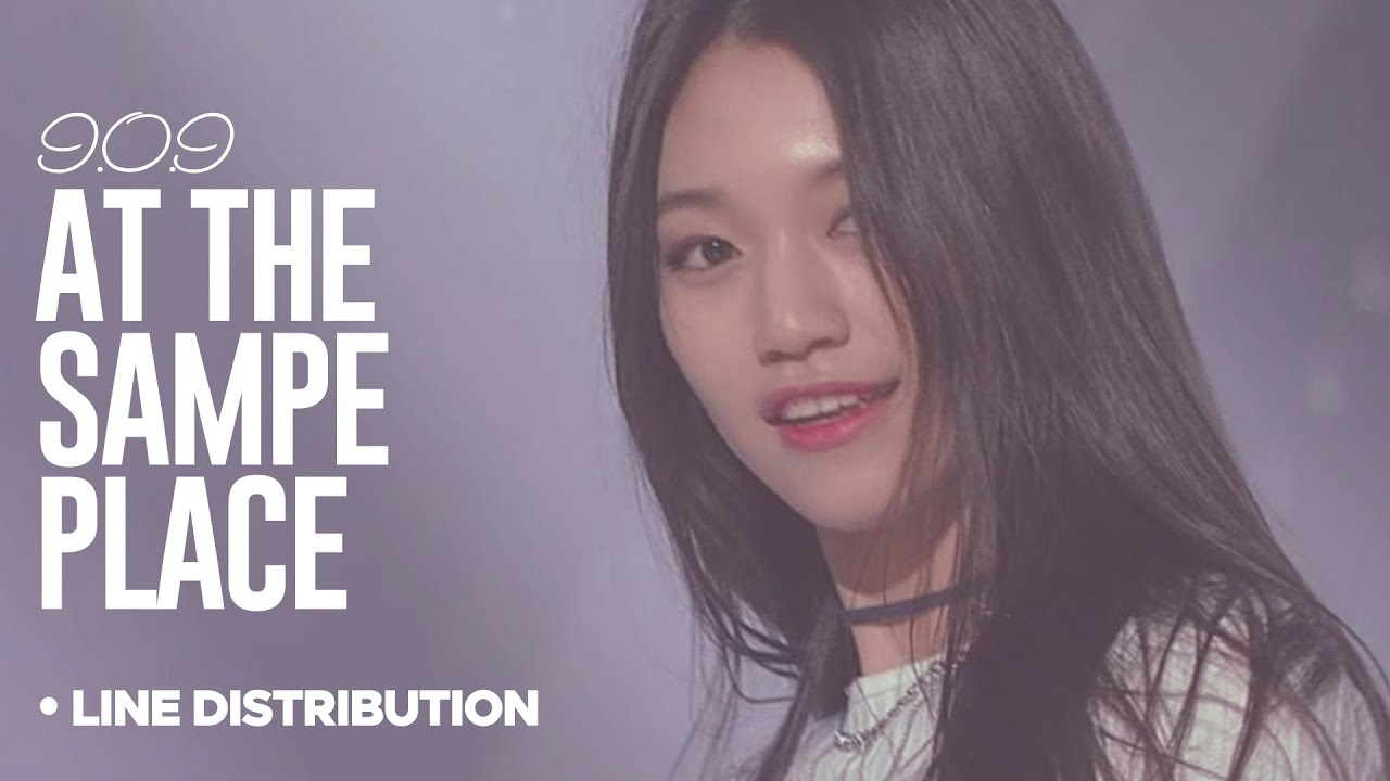I.O.I - At the Same Place : Line Distribution (Color Coded)