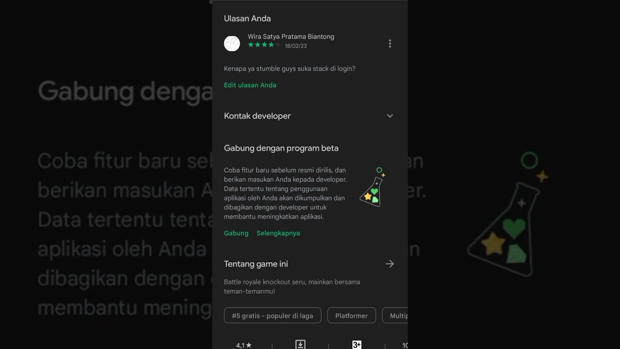 CARA BERGABUNG VERSI BETA STUMBLE GUYS #stumbleguys #fyp #shorts