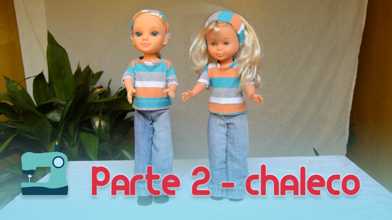 Chaleco para muñeca Nancy - laly y su canal - Tutorial (Parte 2)