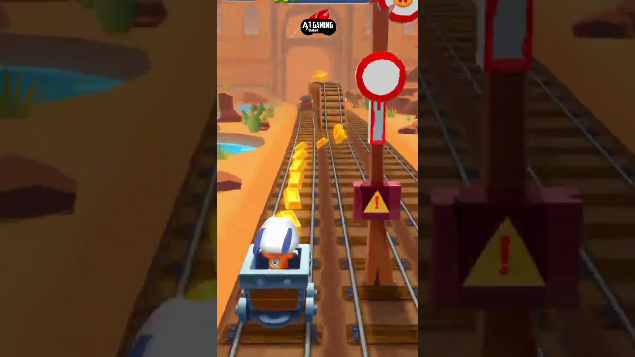 Talking Tom Gold Run Mining Cart Kung Fu Hank Funny Race Android iOS Gameplay #Shorts #TalkingTom