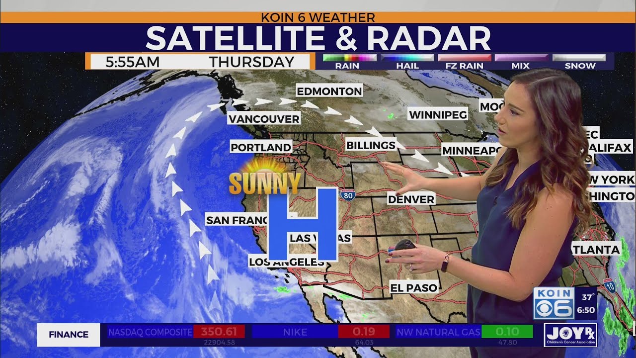 Thur. Morning Weather Update: Spring-like conditions remain in Portland for two more days