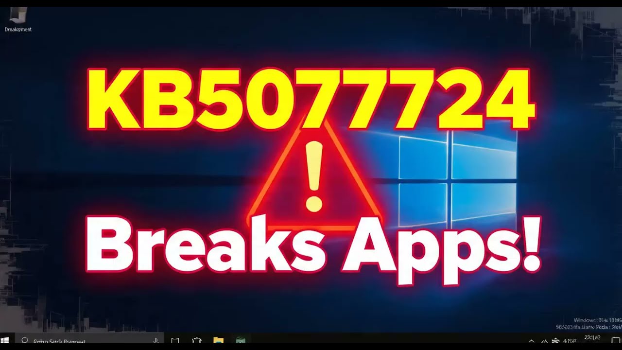 How to fix Windows 10 update killing all apps after KB5073724