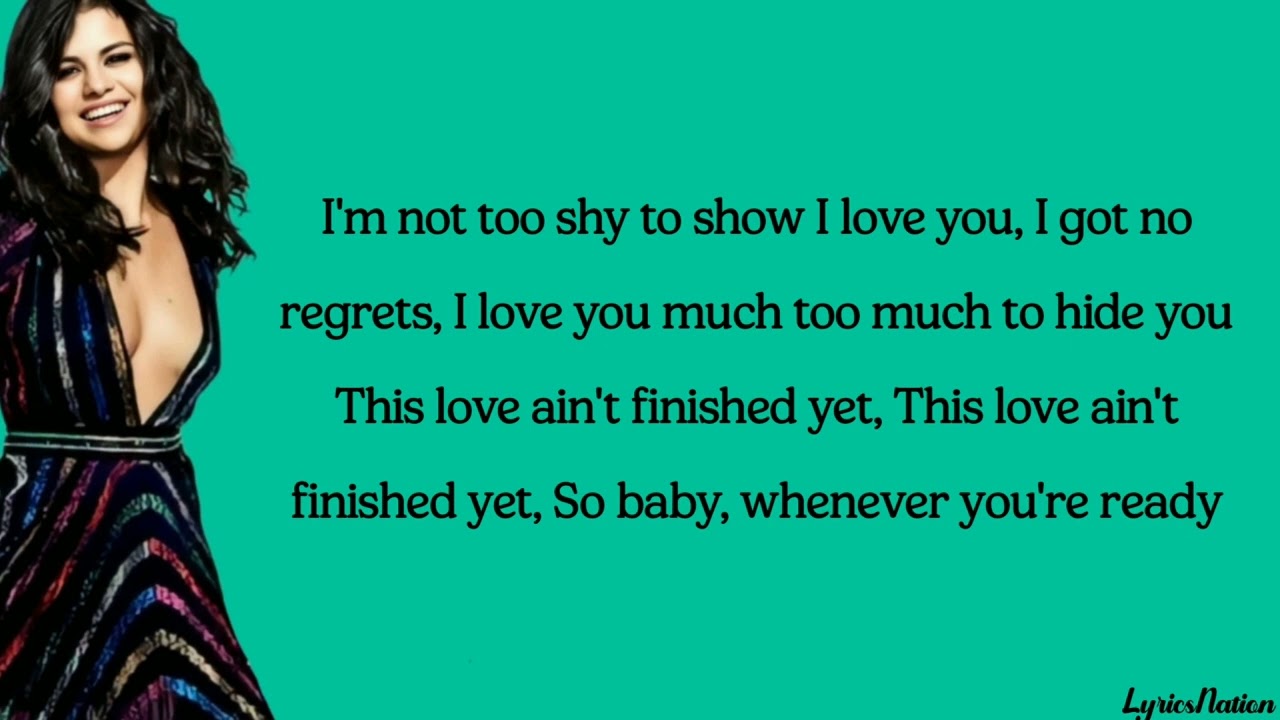 Selena Gomez - Come & Get It (lyrics)