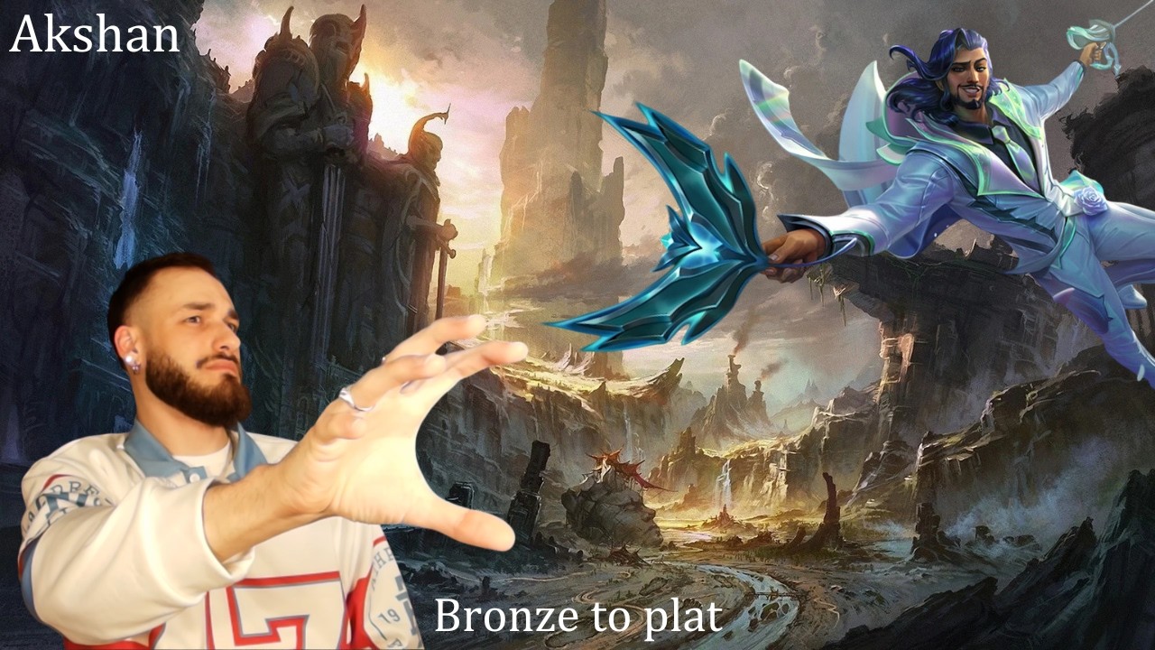 Akshan bronze to plat - LoL soloq