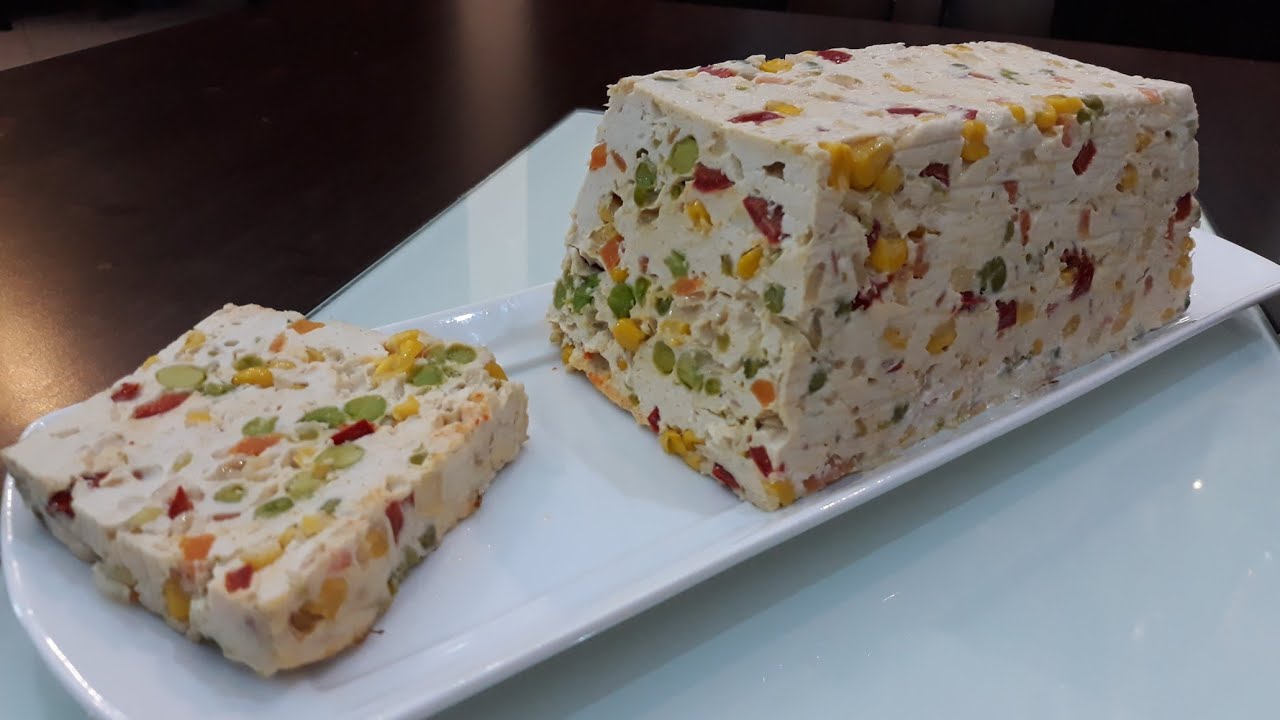 تيرين الدجاج بالخضر ولا اروع👌سهل ولذيذ😋         terrine de poulet
