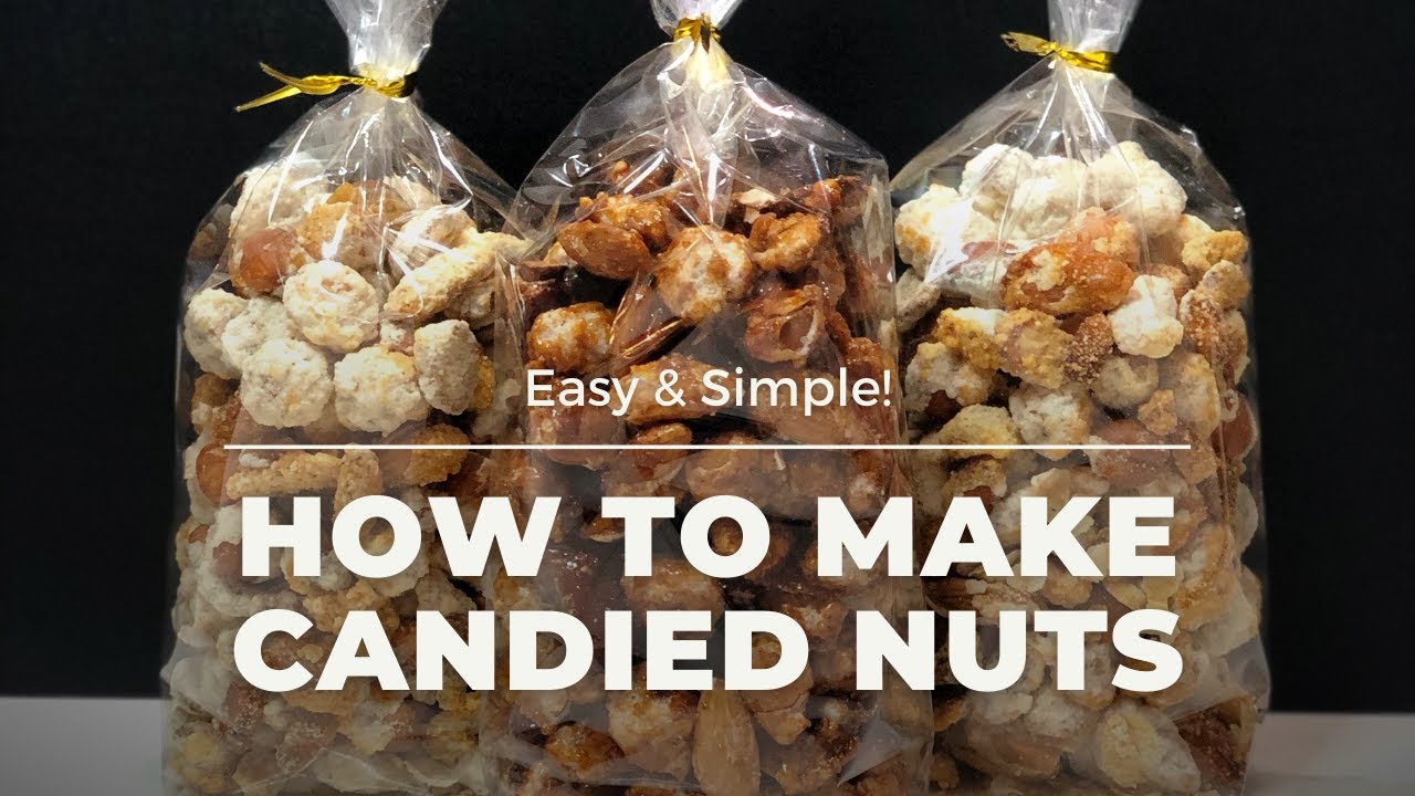 3 ingredients to make CANDIED NUTS + How to ADD FLAVOUR (GREAT GIFT & FAVOUR IDEA)