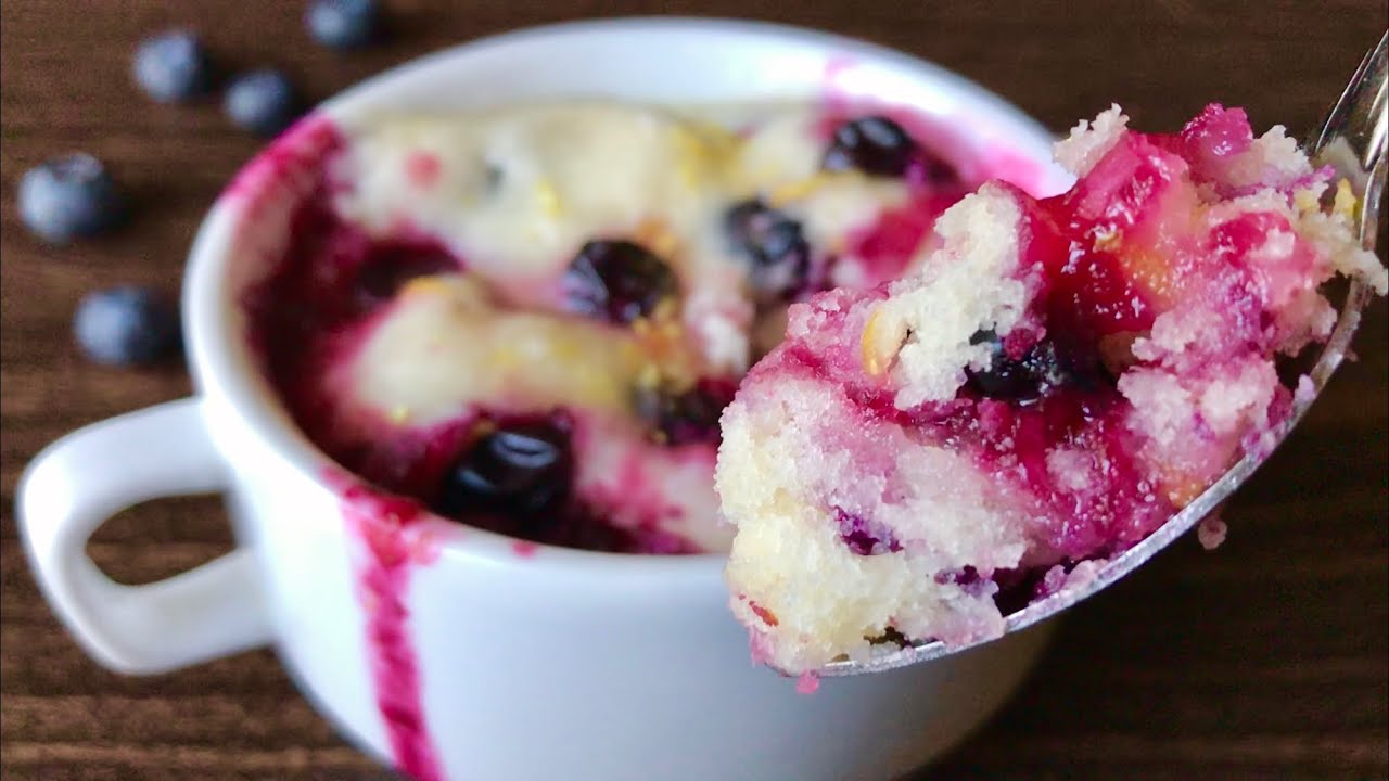 Lemon Blueberry Mug Cake | Em’s Kitchen