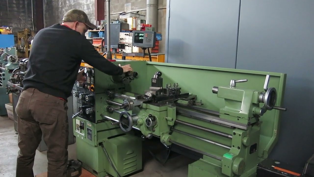 Nardini Mascote 14″ x 40″ Geared Head Lathe @ Mullin Machinery of NJ