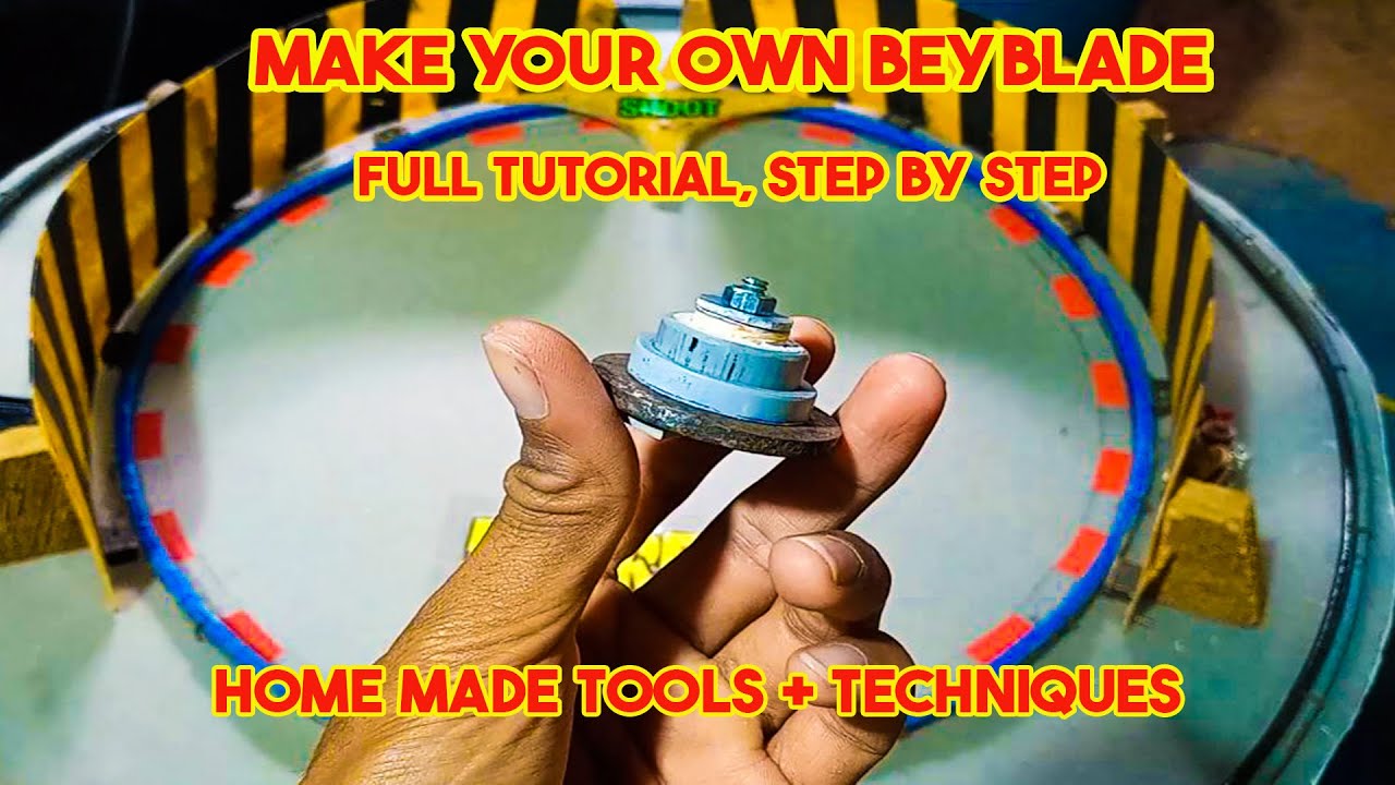 How to make beyblade home made beyblade