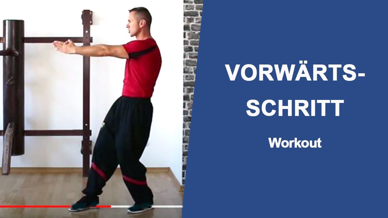 Wendung und Vorwärtsschritt Wing Tsun Kampfkunst Workout für Selbstverteidigung