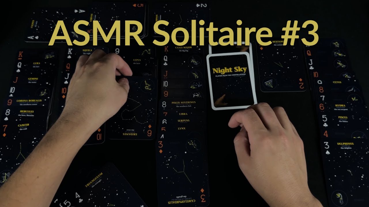 ASMR Solitaire #3 | Night Sky Stars Constellations