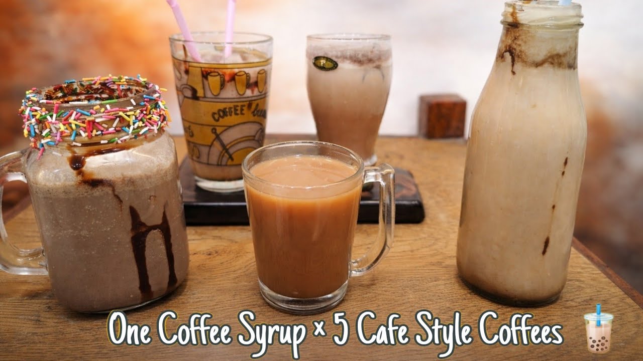 1 Coffee Syrup Se 5 Cafe Style Coffee | Coffee Lovers Must Try | #coffee #cafe #coffeelover #viral 