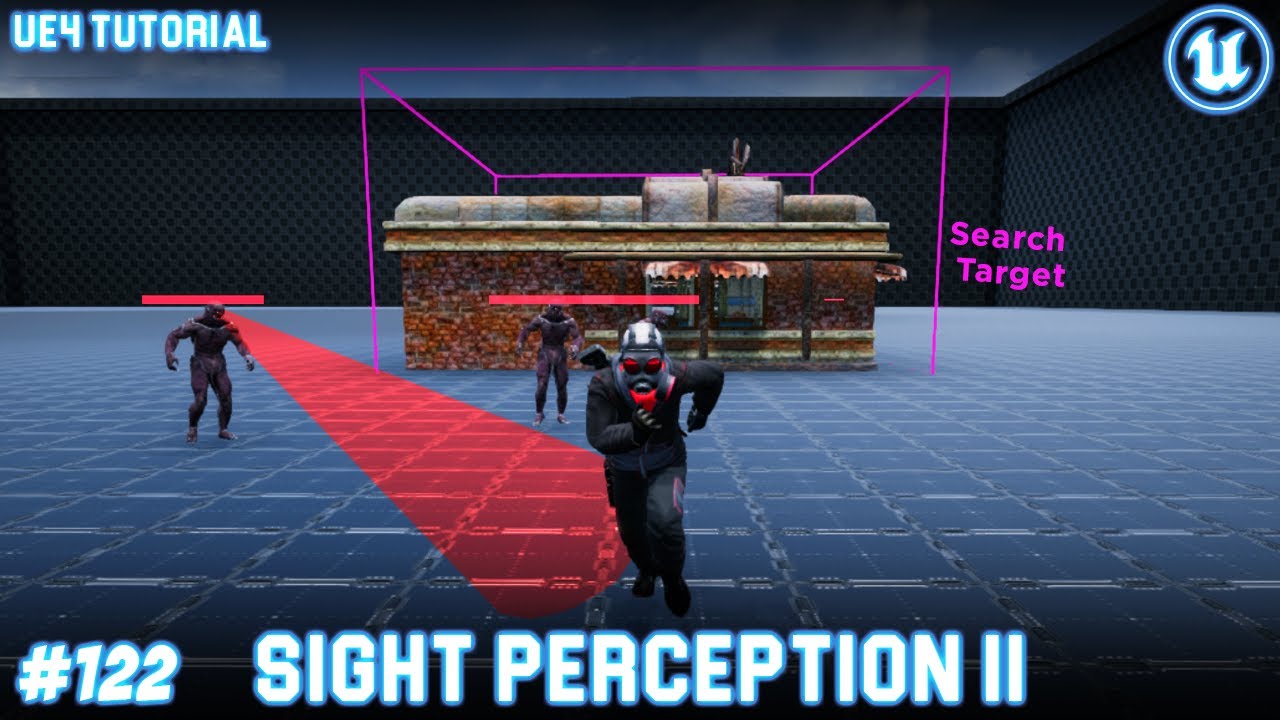 UE4: TUTORIAL #122 | Enemy AI Sight Perception Part 2 (Third person AI)