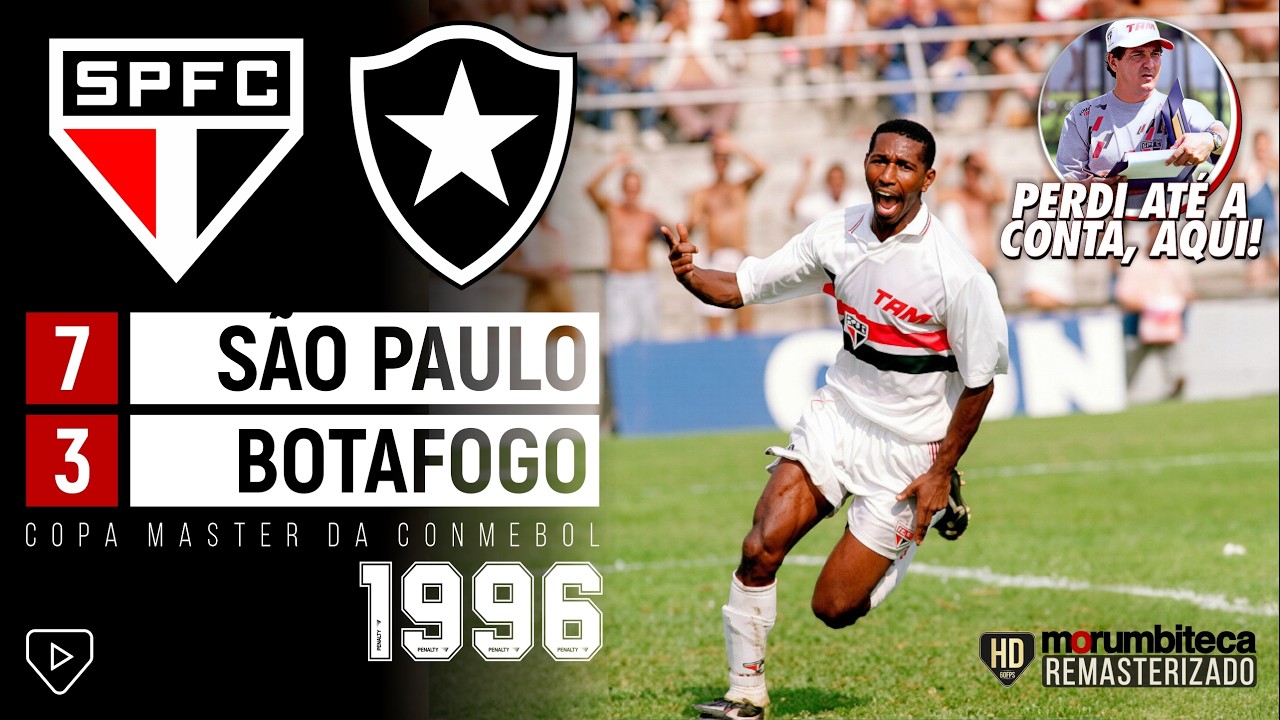 São Paulo 7x3 Botafogo - 1996 - PINTOU O 7 CONTRA O CAMPEÃO BRASILEIRO!