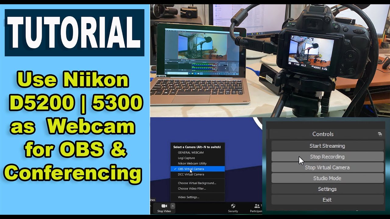 Используйте Nikon D5200 как веб-камеру для видеоконференций и видеоконференций