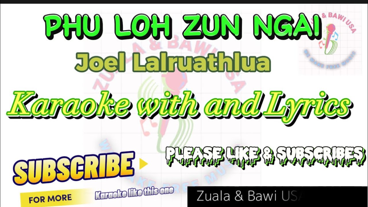 PHU LO ZUN NGAI KARAOKE WITH LYRICS