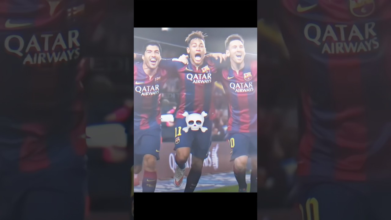 SCARY TRIO CELEBRATION (🇺🇾🇧🇷 🇦🇷)☠️🔥🐐 #football #msn #barcelona #celebration #edit #shorts