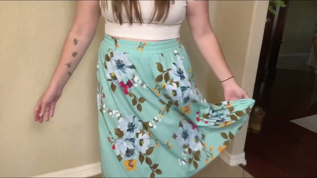 Best Lightweight Flowy Spring Skirt With Pockets! Overview | Is it worth it? #ad #amazoninfluencer