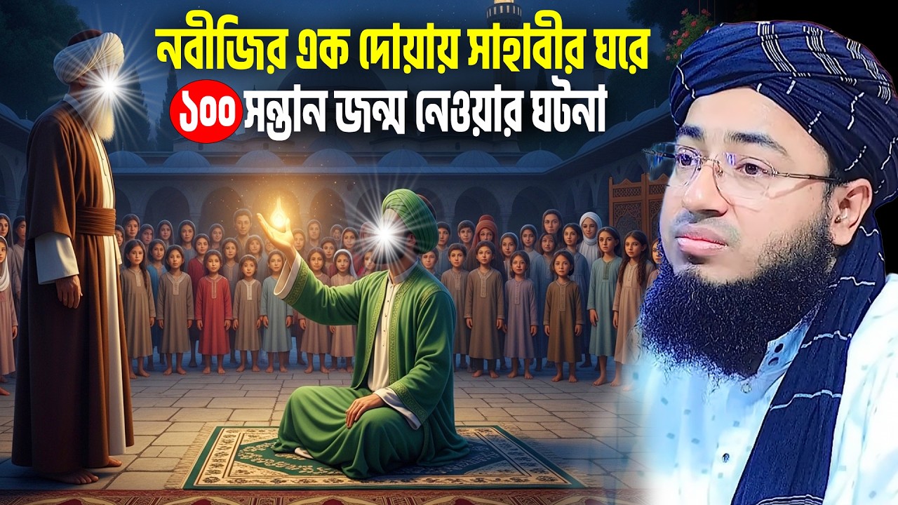 নবীজির এক দোয়ায় সাহাবীর ঘরে ১০০ সন্তান জন্ম নেওয়ার ঘটনা ।  jahirul islam foridi new waz