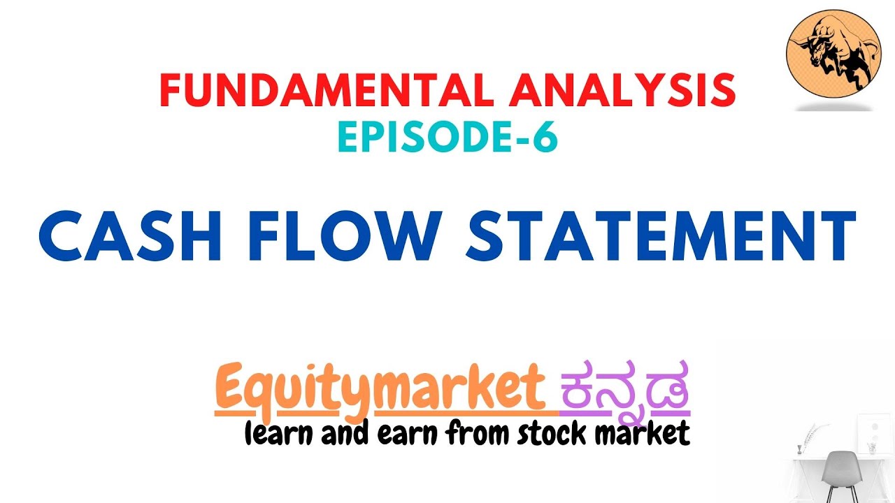 Cash Flow statement in kannada l fundamental analysis l Basic stock market  course
