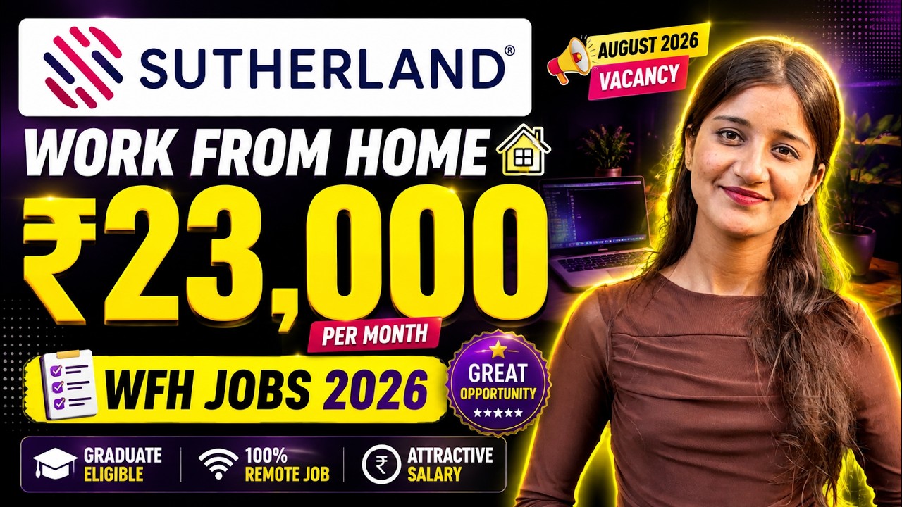Payment Support Work From Home job 2026| Sutherland Work From Home Jobs 2026 | Verified Remote Job