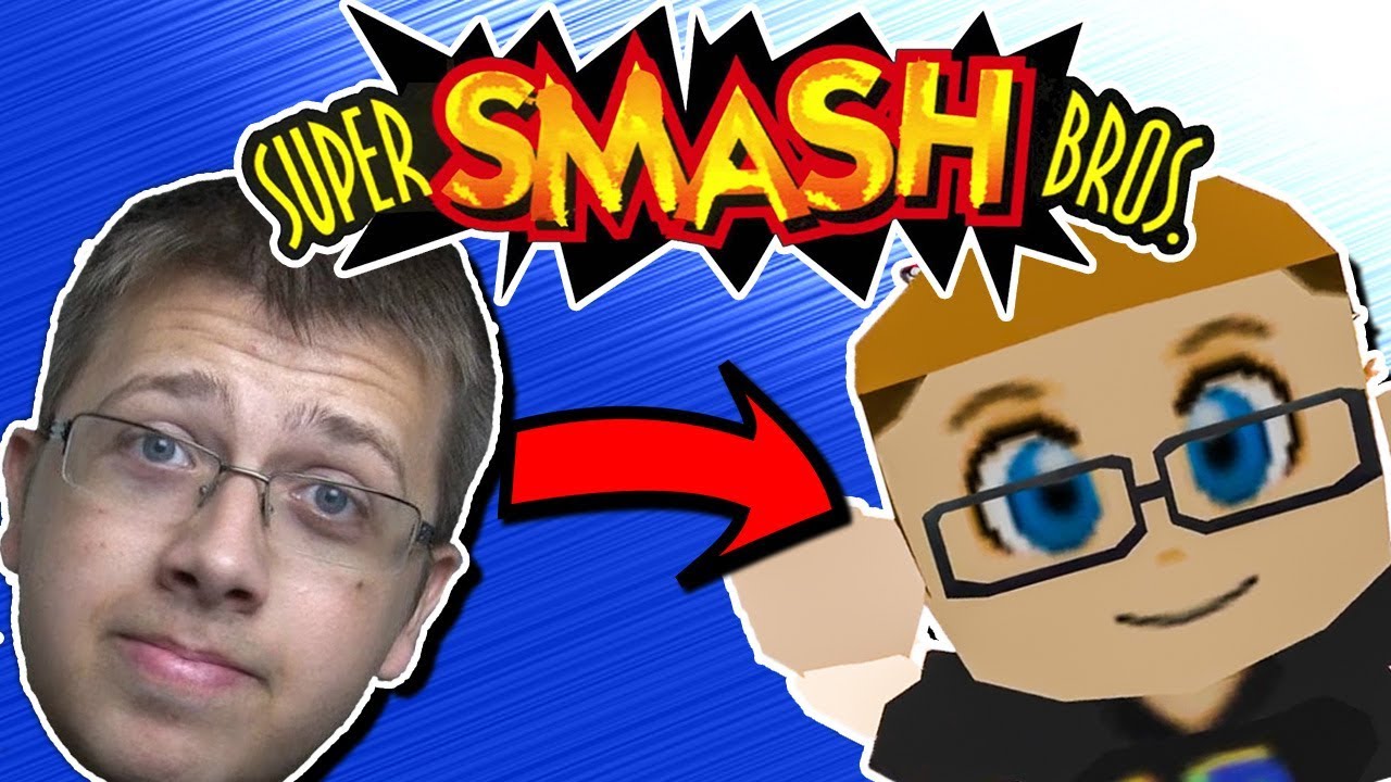 Playing Smash Bros 64 on Nathaniel Bandy