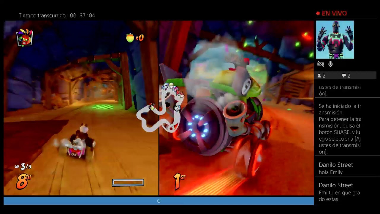 Crash CTR Transmisión de PS4 en directo de danilodiaz199